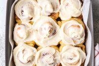Festive Eggnog Cinnamon Rolls