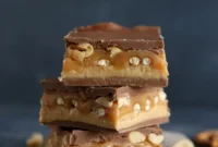 Sweet & Salty Homemade Chocolate Peanut Butter Pretzel Caramel Bars