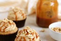 Decadent Peanut Butter Caramel Cupcakes