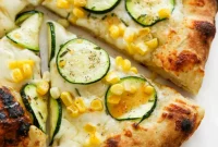 Sweet Corn and Zucchini Pizza