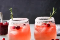 Sparkling Cranberry Gin Fizz