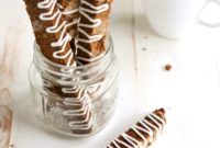 Snappy Ginger Biscotti with White Chocolate Swirls