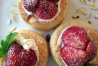Flaky Strawberry Almond Tartlets