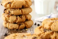 Chewy Flourless Peanut Butter Chocolate Chip Cookies