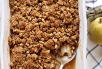 Golden Pear Walnut Crisp