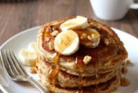 Hearty Banana Walnut Wheatcakes