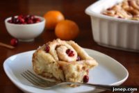 Festive Cranberry Orange Cinnamon Rolls