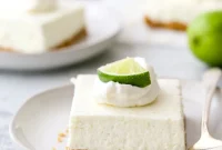 Tangy No-Bake Lime Cheesecake Squares