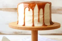 Decadent Zucchini Caramel Cake with Cream Cheese Buttercream