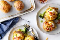 One-Pan Loaded Baked Potatoes