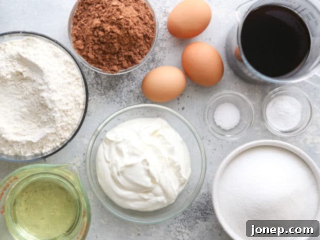 chocolate sour cream cake ingredients