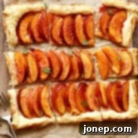 Breezy Summer Fruit Puff Pastry Tart 2 Easiest Nectarine Puff Pastry Tart | completelydelicious.com