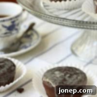 Decadent Chocolate Espresso Cakes 2 Chocolate Cakes with Espresso Glaze Recipe Image