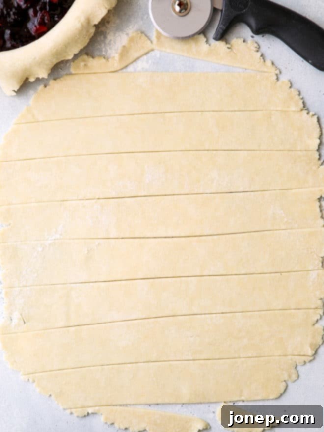 making a pie crust lattice is easier than you think