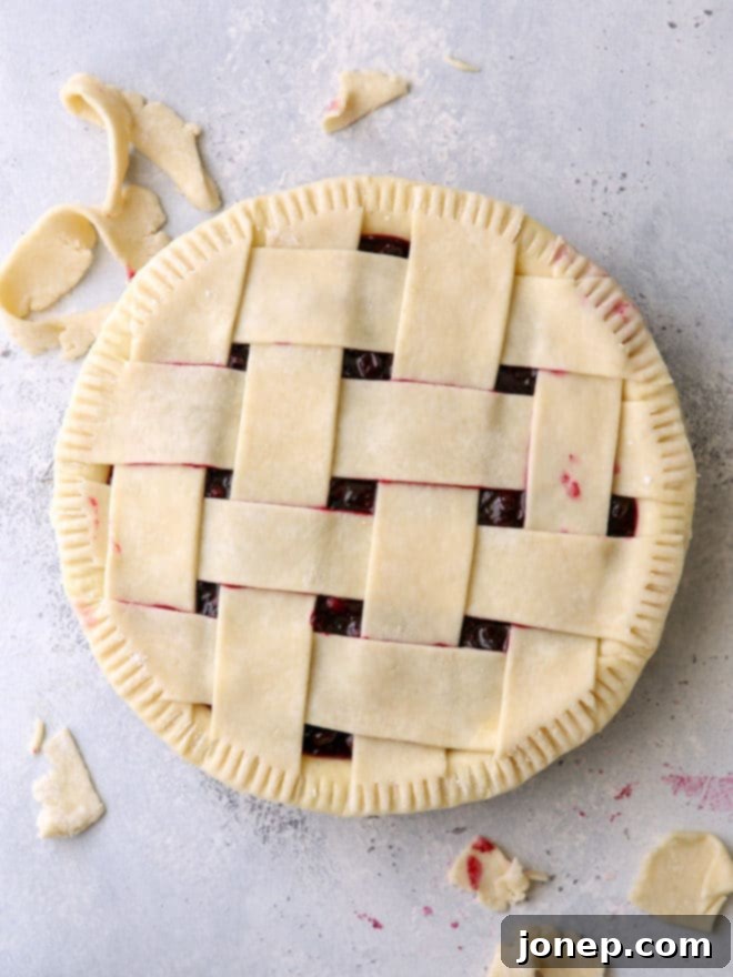 This cranberry blueberry pie is the perfect combination of sweet and tart, with plenty of cozy spices and a buttery flaky pie crust. It's perfect for the holidays!