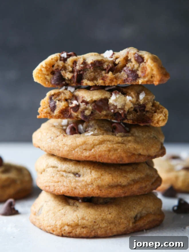 The best brown butter chocolate chip cookies!