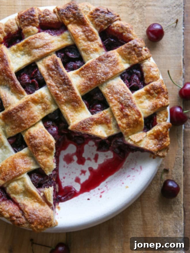 Sweet cherry pie