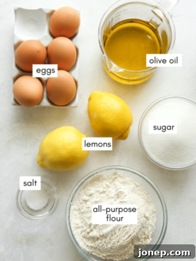 lemon olive oil cake ingredients