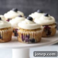 Lemon Zest Blueberry Muffin Cupcake Dreams 6 Blueberry muffin cupcakes with lemon cream cheese frosting