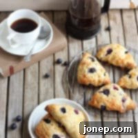 Sweet Savory Blueberry Brie Scones 2 A delicious Blueberry Brie Scone recipe