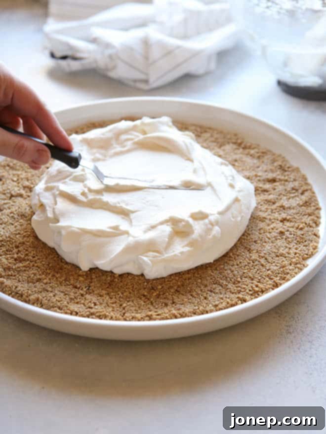 Bright Citrus Yogurt Pizza with Crunchy Granola Crust 4 Preparing the no-bake granola crust for fruit pizza