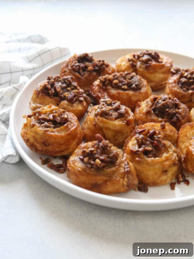 Easy Puff Pastry Sticky Buns | completelydelicious.com