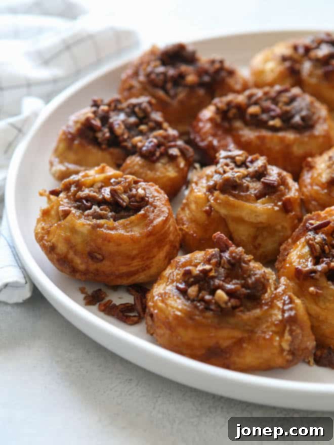 Easy Puff Pastry Sticky Buns | completelydelicious.com
