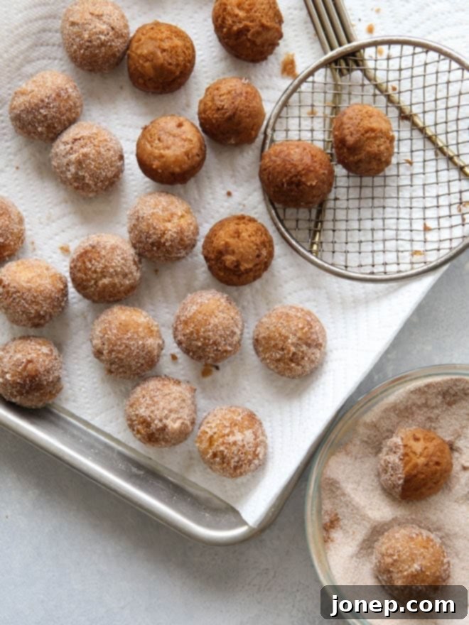 Lemon Cinnamon-Sugar Doughnut Holes | completelydelicious.com