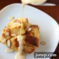 Classic Bread Pudding with Eggnog Sauce