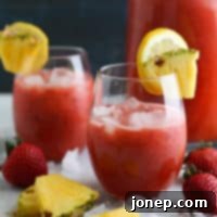Ruby Isle Refresher 6 Classic Strawberry Pineapple Punch recipe card image