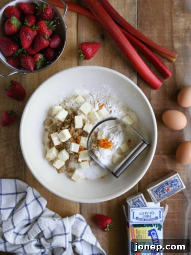 strawberry rhubarb crumb bars are the perfect treat for spring