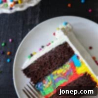 Chocolate Rainbow Ice Cream Dream Cake 7 Fun and festive Chocolate Rainbow Ice Cream Cake!