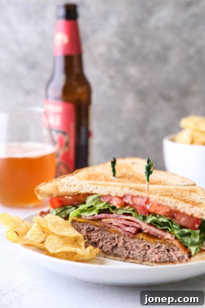 Cheeseburger meets BLT in this fun summer mashup
