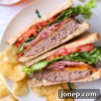 BLT Cheeseburgers combine two favorites in one!