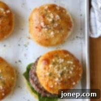 These homemade cheesy burger buns add so much flavor to your burgers!