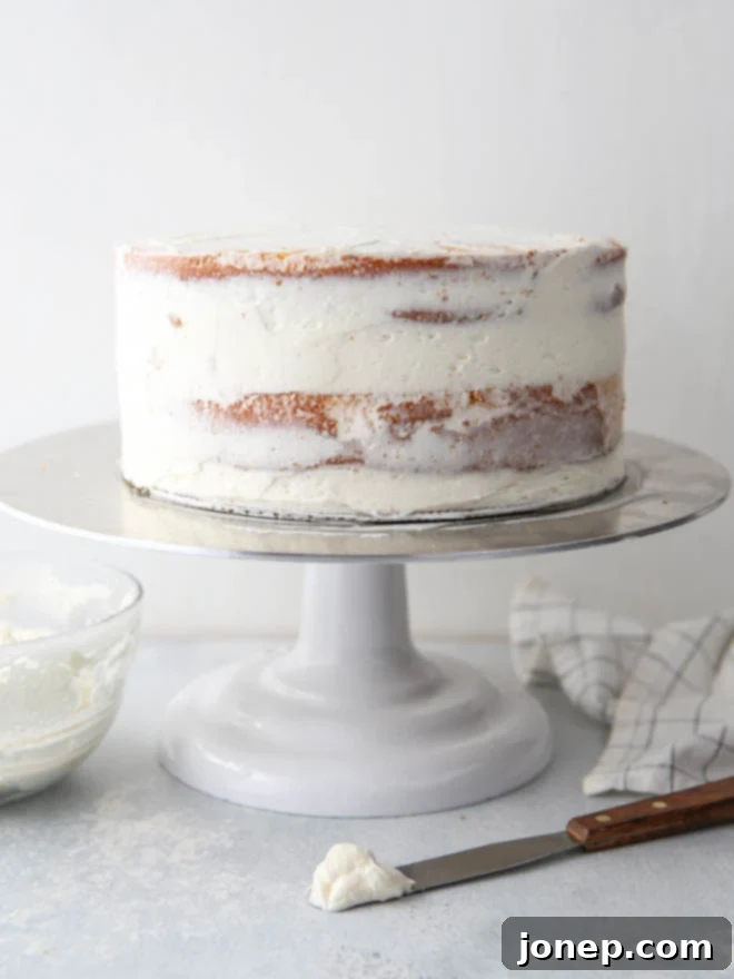 How to frost a layer cake - it's not that scary, I'll show you how!