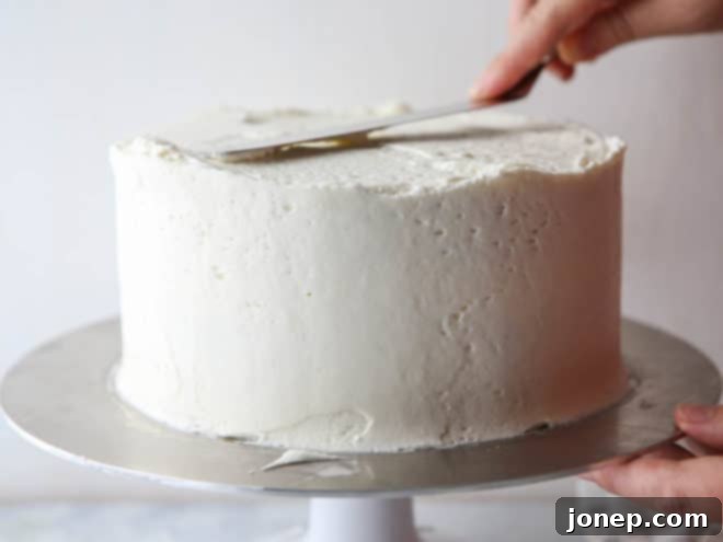 How to frost a layer cake - it's not that scary, I'll show you how!