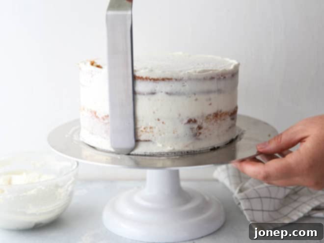 How to frost a layer cake - it's not that scary, I'll show you how!