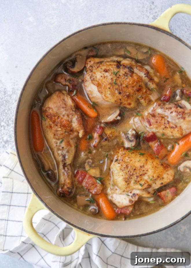 Coq au Chardonnay - the comforting french classic with a twist!