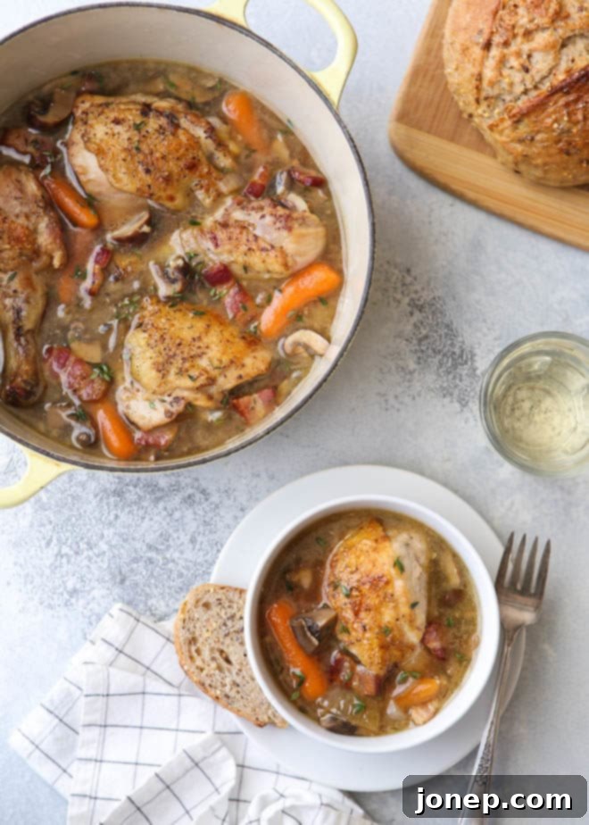 Coq au Chardonnay - the comforting french classic with a twist!