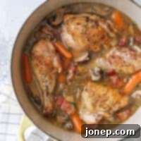 Chardonnay Chicken 6 Coq au Chardonnay - the comforting french classic with a twist!