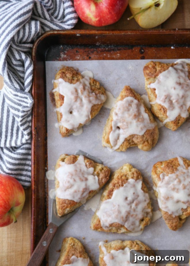 Delicious Apple Cinnamon Scones, perfect for fall baking