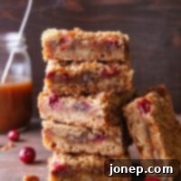 Decadent Caramel Cranberry Nut Bars 6 These caramel cranberry nut bars are a great alternative to pumpkin pie!