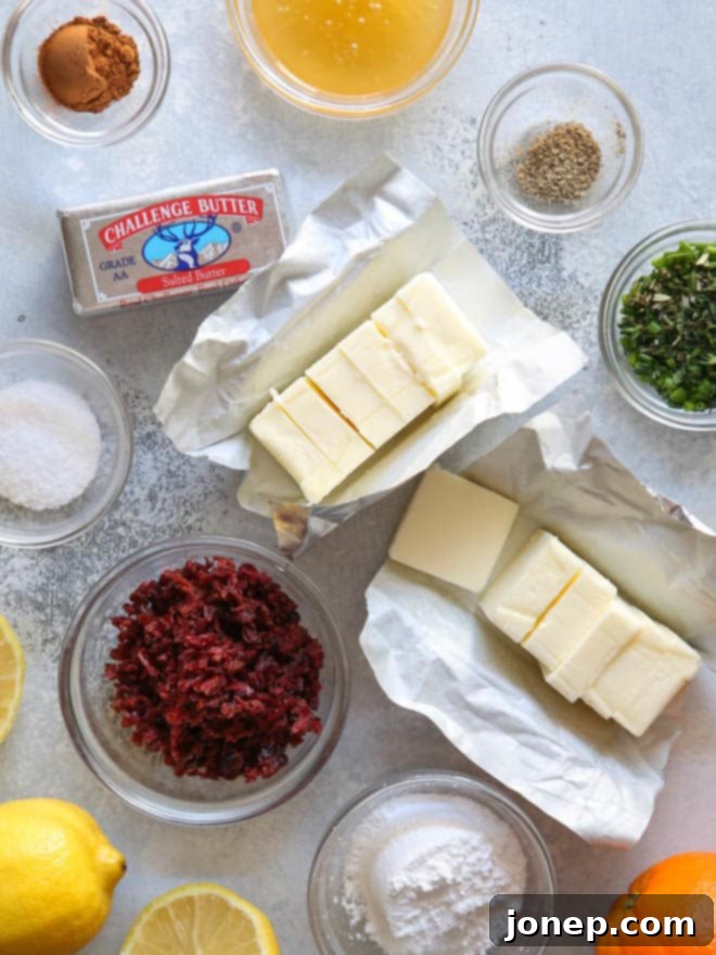 3 different flavored butters to jazz up everything from morning pancakes to roast chicken!