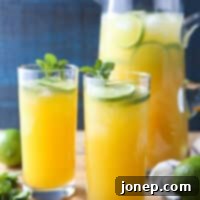 This mango pineapple punch is a sunny drink the whole family will love!