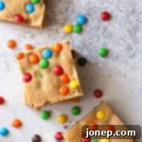 Ultimate Peanut Butter M&M Cookie Bars 6 Peanut Butter M&M Cookie Bars