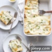 Hearty Chicken Mushroom and Spinach Lasagna 6 Creamy Chicken, Mushroom, and Spinach Lasagna: A delightful twist on the classic Italian dish.