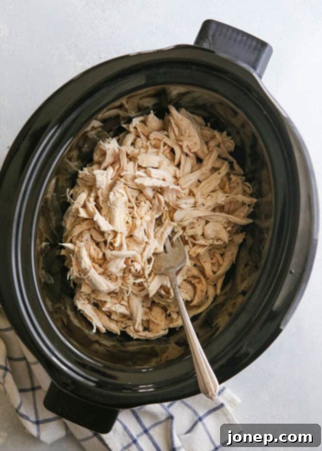 Ultimate Shredded Chicken Three Ways 4 Making shredded chicken in the slow cooker