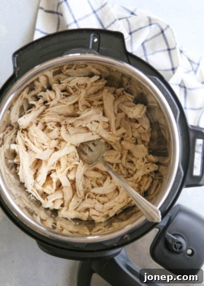 Ultimate Shredded Chicken Three Ways 5 Making shredded chicken in the Instant Pot