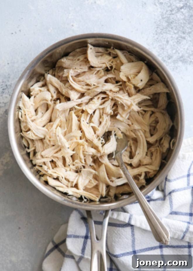 Ultimate Shredded Chicken Three Ways 6 Make shredded chicken on the stovetop